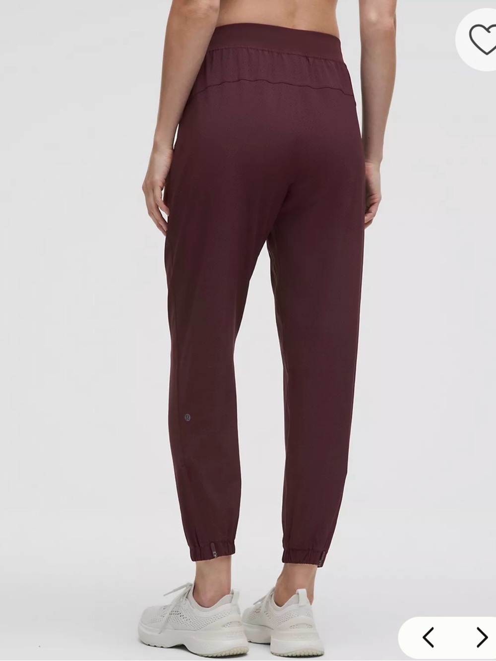 Adapted State Perforated High-Rise Jogger (goodnight plum) - Picture 2 of 3